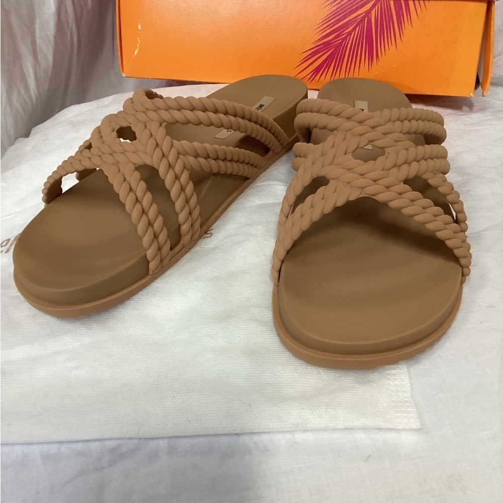Melissa Cosmic + salinas AD NIB Tan Sandals, Women’s Size 10M - Picture 8 of 11